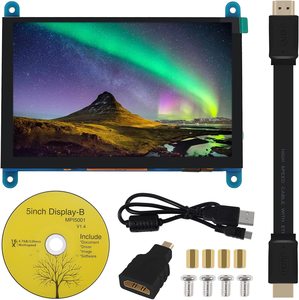 5 Zoll 800x480 Raspberry Pi Touchscreen-Display