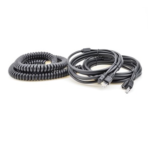 RJ45-Netzwerkkabel LAN-Patchkabel Ethernet Curly Spiral Cat5e Power Extension Barrel Jack Stecker Splitter Spiral feder kabel - Product Image 2