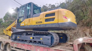 XE200DA 20 ton 1m3 yeni paletli ekskavatör hidrolik ekskavatör 1 <span class=keywords><strong>cbm</strong></span> KPM K3V112DT ana pompa ile