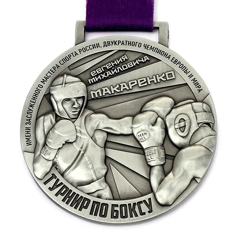 Personalizado medalha de design requintado de metal preço barato legal produtor profissional de Boxe