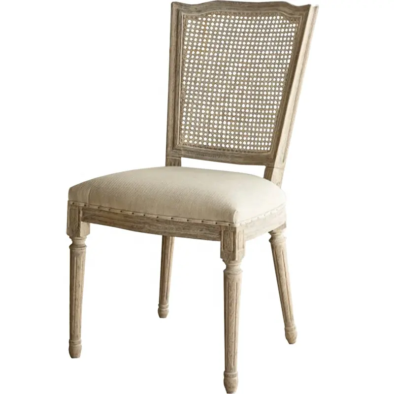 Milton обеденный стул с ротанговой спинкой, вдохновленный французским стилем, для столовой morden farmhouse