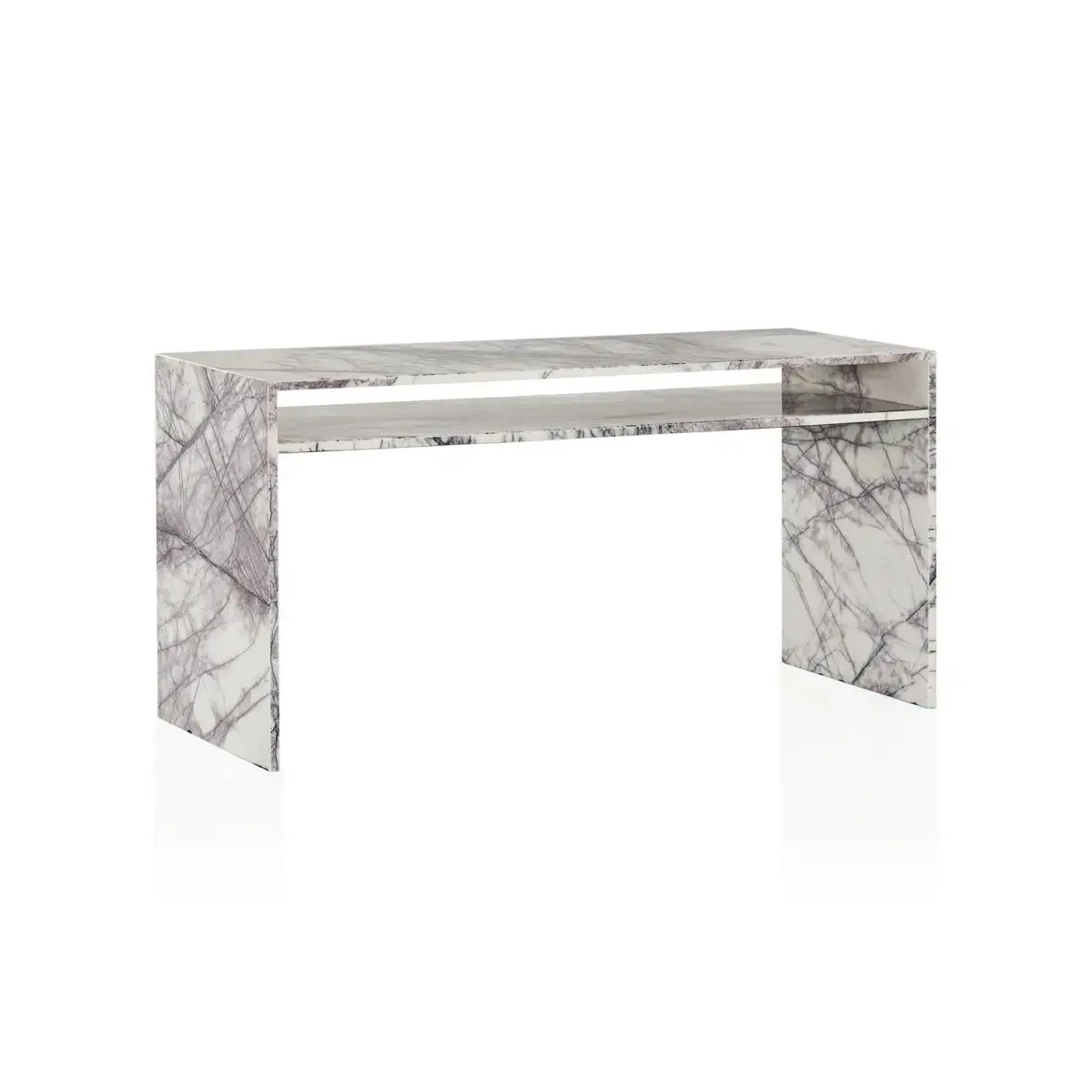 Consola de mármol de diseño personalizado para Decoración de casa, consola de mármol de lujo, mesa de escritorio