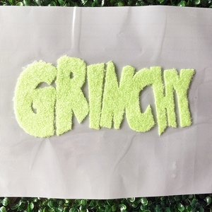 شعار مخصص شينيل الحديد المطرزة على بقع قطيع الفينيل الحرارة الصحافة نقل التصاميم بقع رقيق للتيشيرتات - Product Image 3