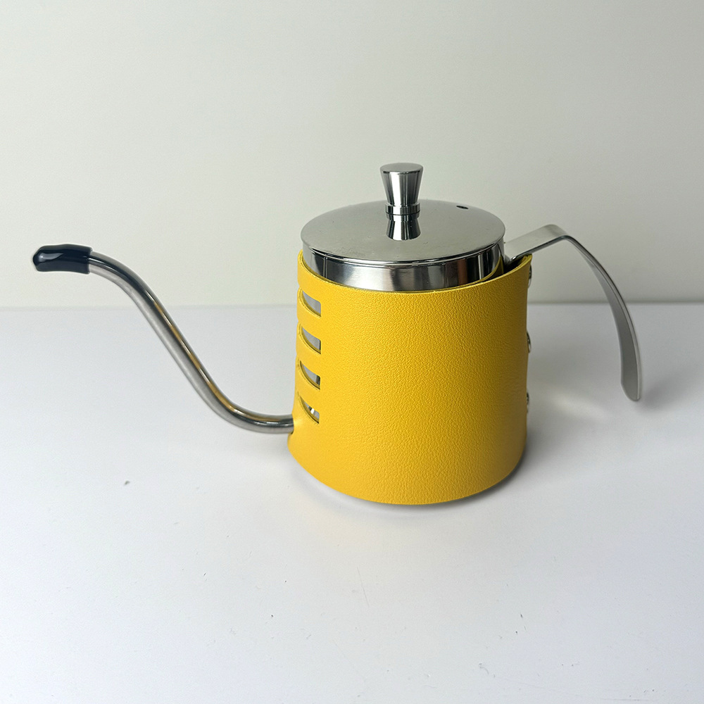 Yellow PU leather + steel cover