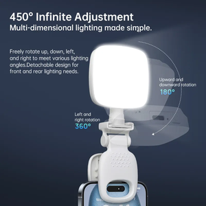 GREATYYT Portable <strong>High</strong>-Definition Fill <strong>Light</strong> Mini Tri-Color Temperature Phone Compatible Video Conferencing Cameras Charging - Product Image 6