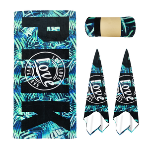 Wuxi Ivy tekstil ücretsiz tasarım özel dijital Logo ile baskılı plaj havlusu özel baskı hızlı kargo yaz büyük plaj havlusu - Product Image 6