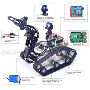 Smart <strong>Robot</strong> Car Kit for <strong>Raspberry</strong> <strong>Pi</strong>, WiFi/BT <strong>Control</strong>, Path Planning, - Product Image 4