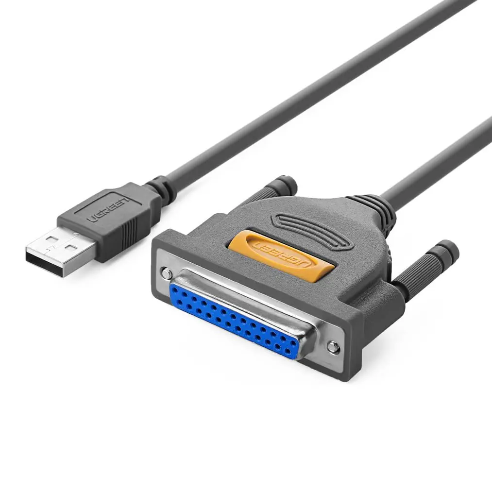 Adaptador de Cable de impresora paralelo UGREEN USB a DB25 conector macho a hembra convertidor IEEE 1284 para PC portátil de escritorio