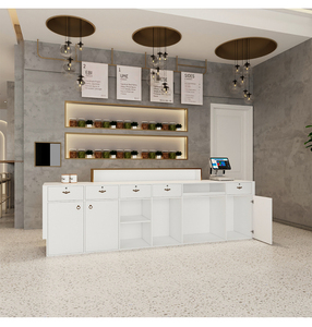 批发优质前台收银台收银台，用于广东咖啡店便利店收银台 - Product Image 5