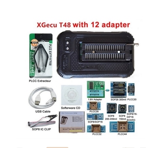 Xgecu T48 TL866II Plus programador de Chip USB 22 adaptador SOP8 Clip 1,8 V Nano Nor Flash MCU Bios EPROM AVR programador