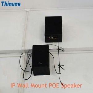 Thinuna IP-9614AOBT III WM IP PA sistema altoparlante in legno 48V POE Full-optional di rete a parete altoparlante con supporto, 2.4G Mic - Product Image 5