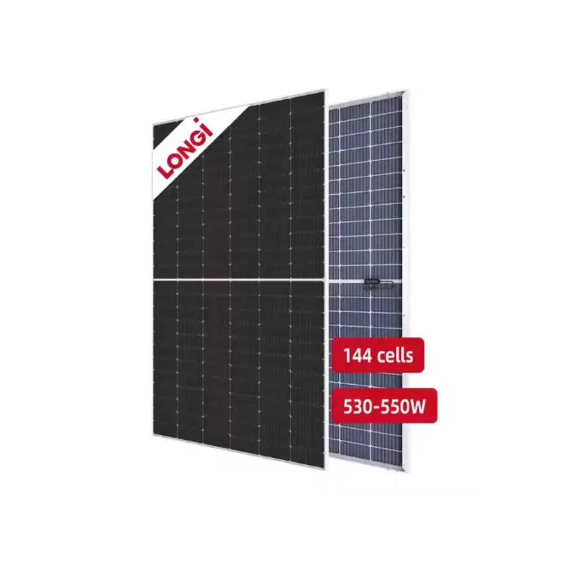 Longi panel năng lượng mặt trời 540W 550W Mono PV tấm bifacial bảng điều khiển năng lượng mặt trời
