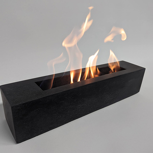 Tragbare rechteckige Tischplatte Feuerstelle Schüssel Ethanol Kamin Kohlen becken Innen zement Feuerstelle für Party Rauchfrei - Product Image 2