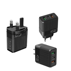 45W PD Fast Charger EU US UK Type-c 2 <strong>USB</strong> Port <strong>Multiple</strong> <strong>Output</strong> <strong>Adapter</strong> Mobile Phone Travel Wall Charger for Mobile Phone - Product Image 1
