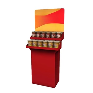 Freistehende Retail Snacks Pop Up Wellpappe Boden Display Stand Custom Retail Store Karton Regal - Product Image 4