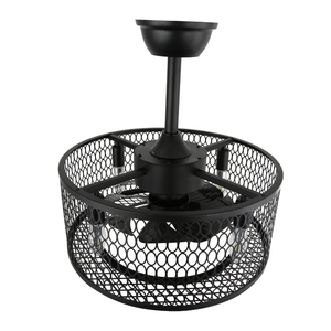Hisoon复古设计水晶金属吊扇灯带遥控器 - Product Image 4