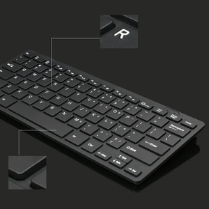 Teclados de computadora Diseño ergonómico Teclado USB duradero para computadoras portátiles - Product Image 5