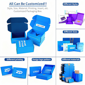 Tùy chỉnh sang trọng sóng cá nhân màu be bưu phẩm gửi thư Quà Tặng tùy chỉnh hộp vận chuyển hộp cho doanh nghiệp nhỏ vận chuyển - Product Image 2