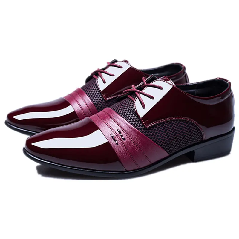 Sapatos masculinos de couro legítimo de marca italiana, calçados clássicos casuais de couro, novo design barato por atacado