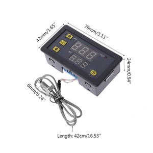 Controlador de temperatura Digital W3230, regulador de termostato, Control de refrigeración y calefacción, termorregulador con Sensor, 12V, 24V, 220V - Product Image 2