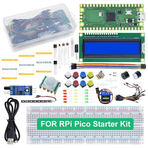 Ahududu Pi Pico geliştirme kurulu Breadboard LCD modülü için başlangıç kiti Python programlama acemi kiti SG90 Servo LCD1602