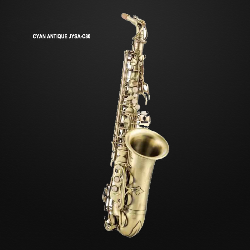 Cyan Antique Saxophone Alto