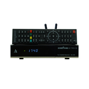 ZGEMMA H9 TWIN SE Satellite Receivers - Enigma2 <strong>Linux</strong> and Android OS, DVB-S2X+DVB-S2X, 4K- 2160p Resolution, TV <strong>Decoder</strong> - Product Image 1