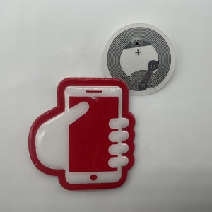 China Direct Factory UHF RFID Anti Metal Rfid Epoxy <strong>Key</strong> Ring Nfc Tag for Sharing <strong>Social</strong> Media and Access Control Card Nfc 30 mm - Product Image 3
