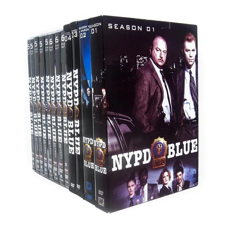 NYPD Bleu Saison 1-12 63DVD boîte ensemble région 1 dvd des films haute qualité Amazon meilleure vente DVD cadeau pour la famille livraison gratuite