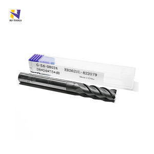 Toptan 4-Flute kare sonu karbür freze makineleri üzerinde grafit için freze kesicisi frezeler kesiciler kutu ambalaj - Product Image 1