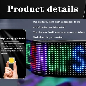 Özelleştirilebilir RGB USB LED matris paneli piksel desen metin animasyon kapalı açık adresli asansör araba için ekran tabela - Product Image 3