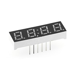 Gemeinsame Kathode 0,56 Zoll 7-Segment-LED-Anzeige Rot 4-Bit-4-stellige 12-PIN-LED-Anzeigeuhr Digitale Röhren-LED - Product Image 2
