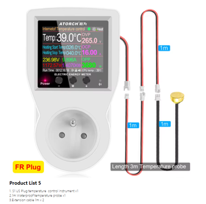 S1THW3M 16A Tuya WIFI termostato Digital enchufe incubadora controlador de temperatura con interruptor temporizador refrigeración calefacción 3M Sensor NTC - Product Image 5