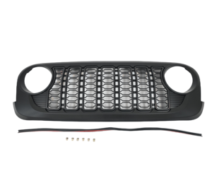 Araba modifiye parçaları <span class=keywords><strong>Jeep</strong></span> Wrangler JK için ön izgara yükseltme 2024 JL off road ABS izgara için 2007 JK Wrangler aksesuarları