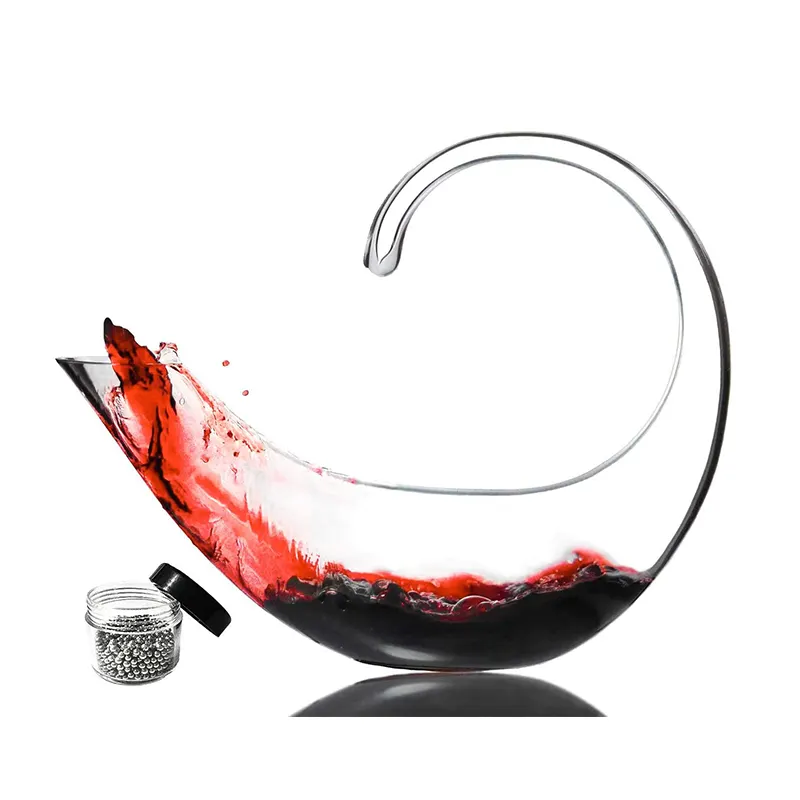 Декор для дома, аксессуары для вина, ручная выдувка, хрустальный стакан в форме скорпиона, графин для вина, графин для красного вина с чистящими бусинами