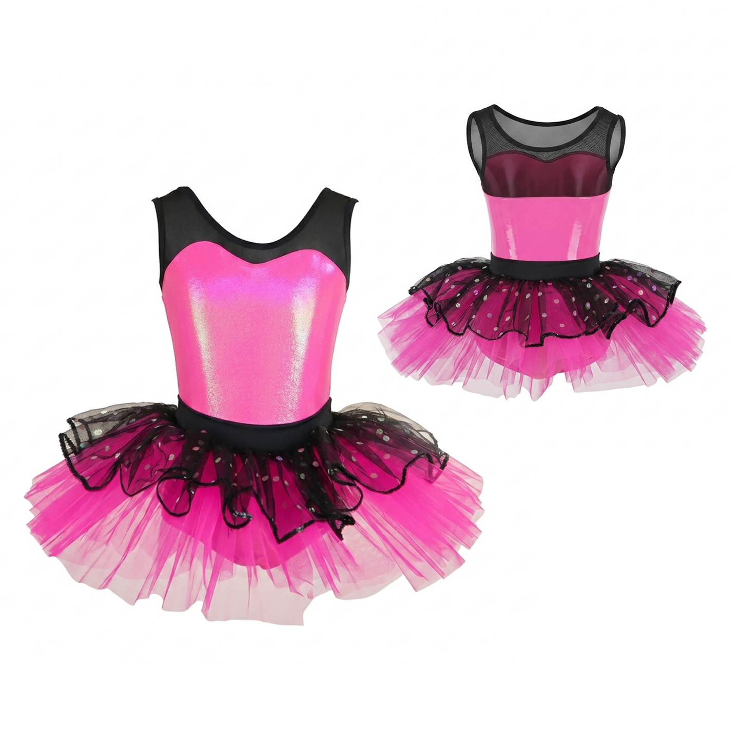 Robe Tutu Rose Rouge pour Filles