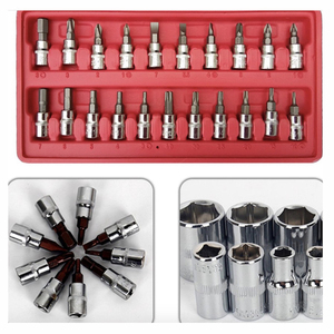 1/4&quot; <strong>Small</strong> Socket Wrench&amp;Screwdriver Bits <strong>Kits</strong> 46pcs Manual Machine Repair Combination Tool Sets - Product Image 4