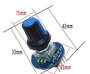 Perilla de potenciómetro giratorio de audio redondo de desarrollo de sensor EC11 - Product Image 2