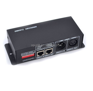 Оптовая продажа 3-канальный Rgb RGBW DMX512 декодер 4CH x 8A декодер светодиодный контроллер 4-канальный драйвер RGBW Светодиодная лента DC 12V - 24V