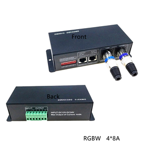 DMX512 Decoder DMX512/1990 zu LED PWM RGBW 4-Kanal-Dimmsignalkonverter 32A JR45-Netzwerkanschluss-Codierschalter XLR-Stecker DMX - Product Image 6