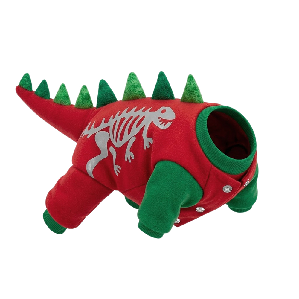 Dino squelette rouge rubis