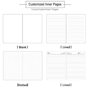 Cuaderno de notas personalizado, diario, papelería, cuaderno de cuero PU de tapa dura con marcador de bucle para bolígrafo - Product Image 5
