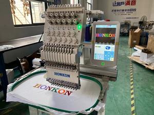 HONKON--1201 Più Nuovo Ad Alta Velocità Funzione Multi Computer Macchina da Ricamo per T-Shirt, cappello, di Alto livello in termini di qualità