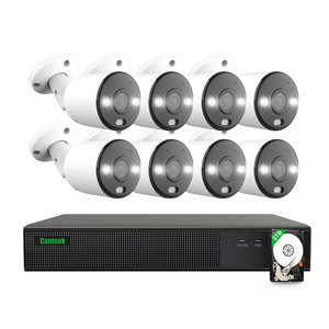 הטוב ביותר 5mp 8ch 5-in-1 poe nvr מערכת 8 מחשבים אבטחה ביתי מצלמה מערכת וידאו SURVE-ILLANCE