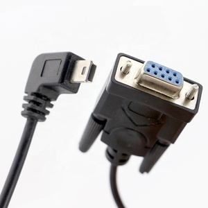 定制90度直角迷你B USB到母DB9 RS232串行电缆 - Product Image 2