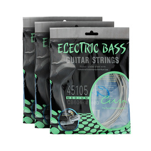 Cuerdas de acero hexangular con logotipo personalizado 45/105 Juego de 4 cuerdas Cuerdas de bajo eléctrico - Product Image 1