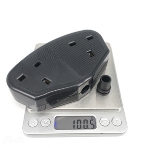 2 Gangs UK <strong>Trailing</strong> <strong>Socket</strong> Black <strong>Socket</strong> 13A 250V Type-G Double Female Extension Power Plug Adapter - Product Image 6