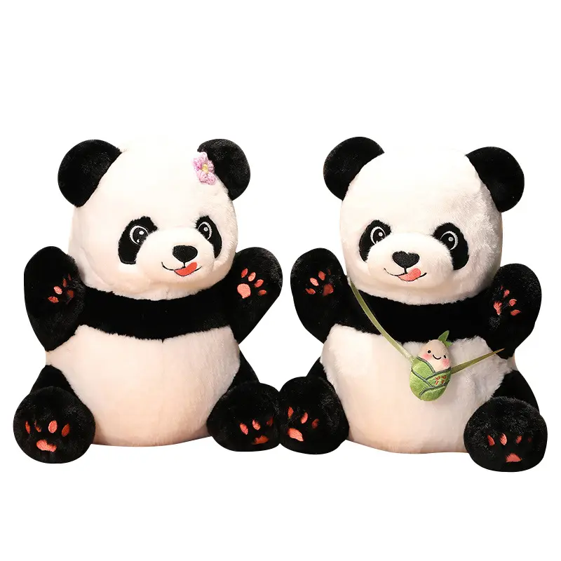 Lindo Panda muñeca Yaya Panda juguete de peluche pareja muñeca zoológico pabellón recuerdo regalo muñecas