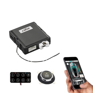 Smart Key PKE Car Alarm Keyless <strong>Push</strong> <strong>Button</strong> Engine Start Stop <strong>System</strong> with GPS/GSM Smartphone APP <strong>Control</strong> and Remote Engine Start - Product Image 1