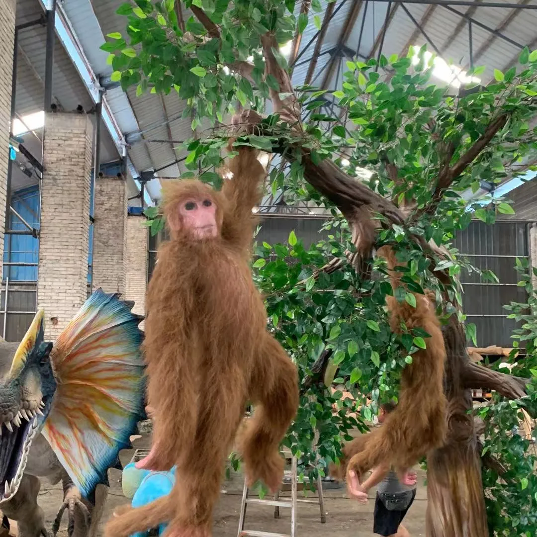 Hewan taman simulasi Model KEHIDUPAN animasi ukuran monyet untuk dijual